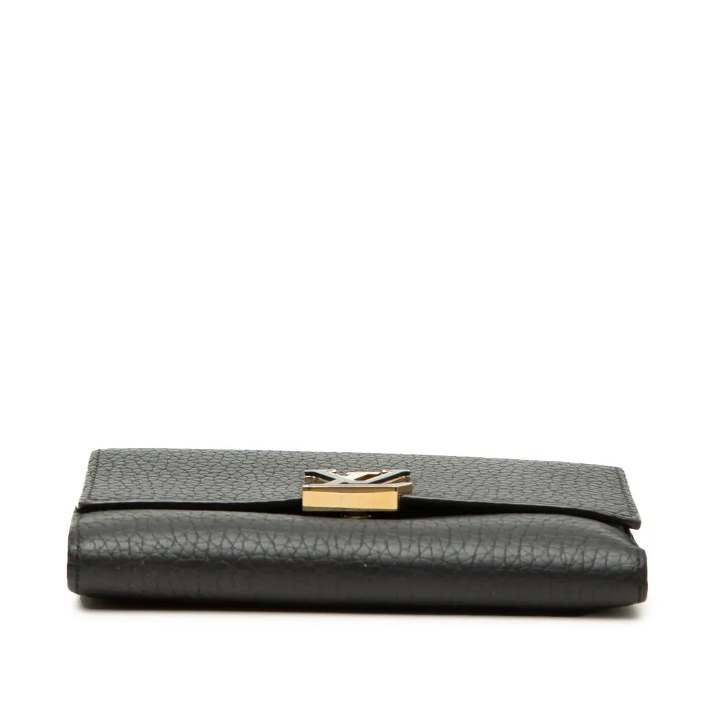 Louis Vuitton Taurillon Capucines Compact Wallet Black Leather Very good - Inside View