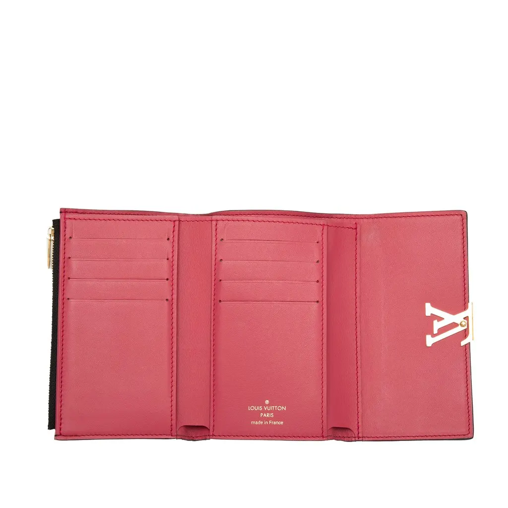 Louis Vuitton Taurillon Capucines Compact Wallet Black Leather Very good - Model View