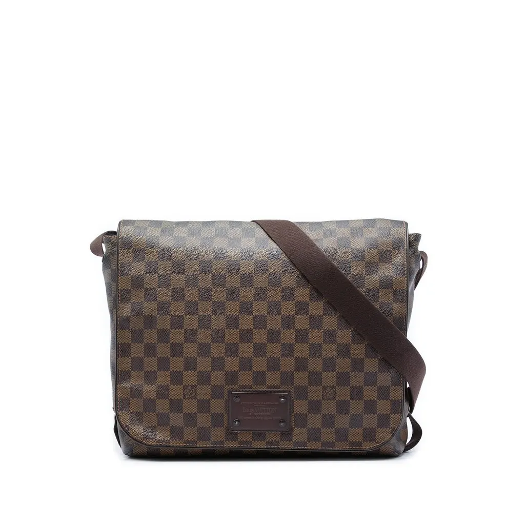 Louis Vuitton Damier Ebene Brooklyn MM Brown Very good - Front View