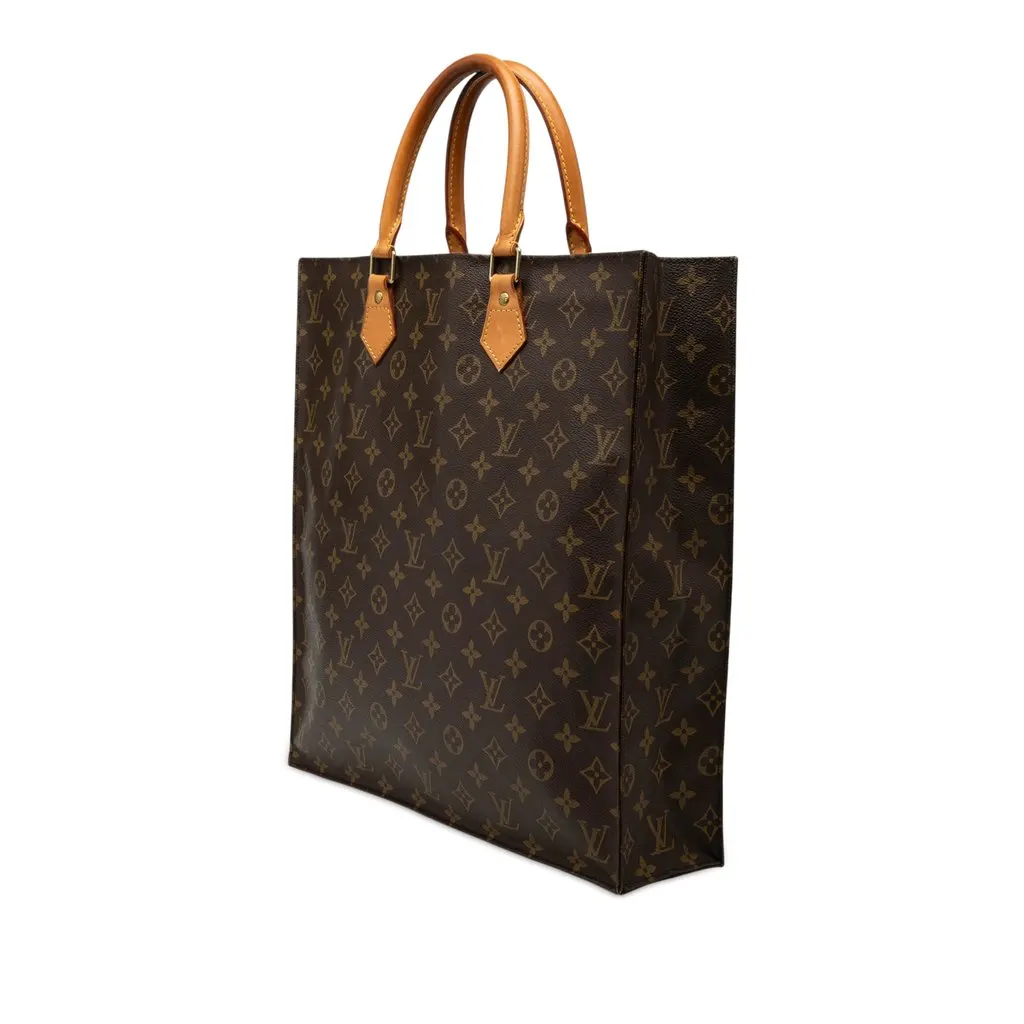 Louis Vuitton Monogram Sac Plat Brown Good - Back View