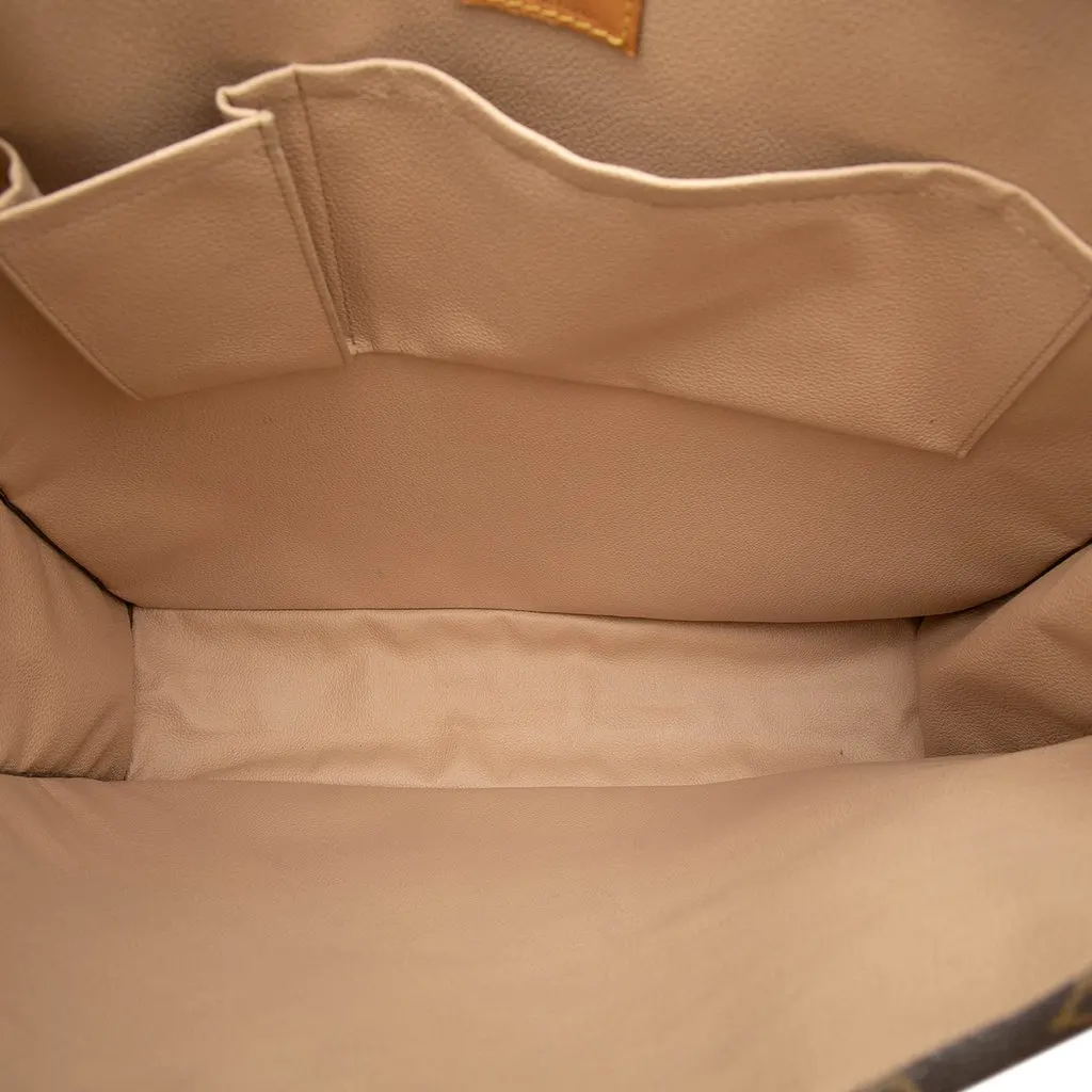 Louis Vuitton Monogram Sac Plat Brown Good - Model View