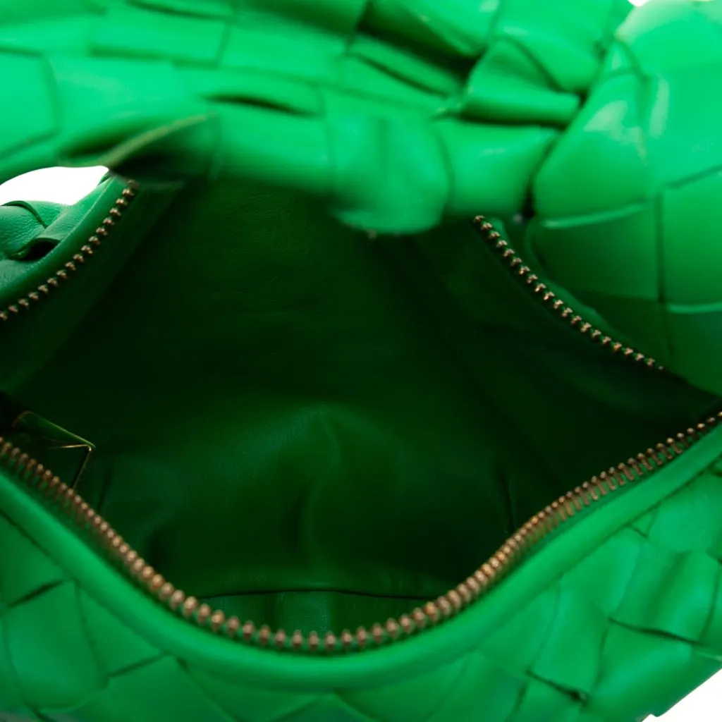 Bottega Veneta Mini Nappa Intrecciato Jodie Green Leather Very good - Model View