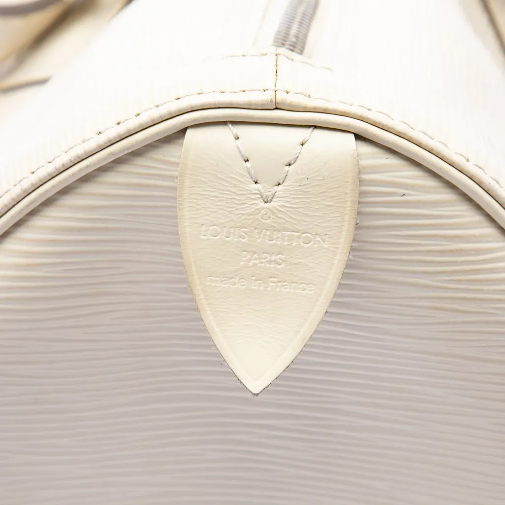 Louis Vuitton Epi Speedy 35 White Leather Very good - Box View