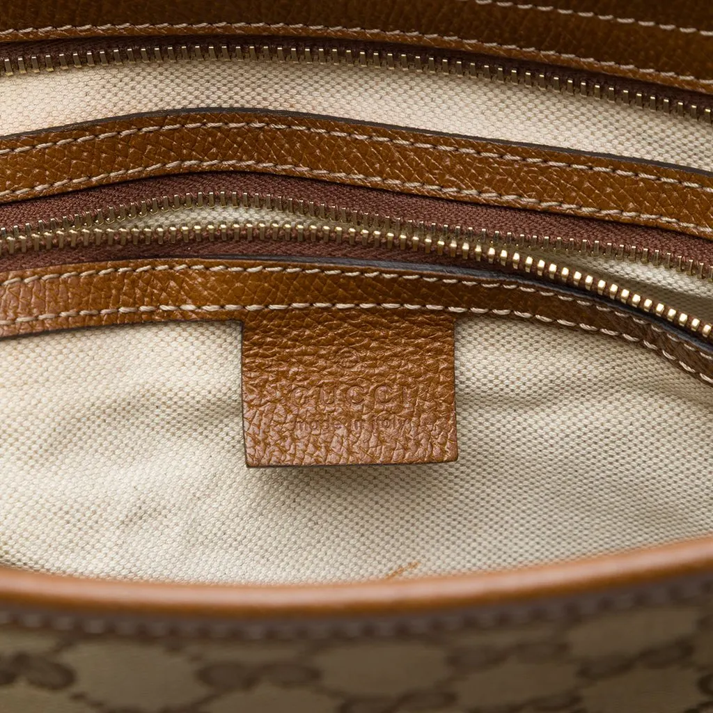 Gucci GG Canvas Bree Tote Beige Canvas Good - Box View