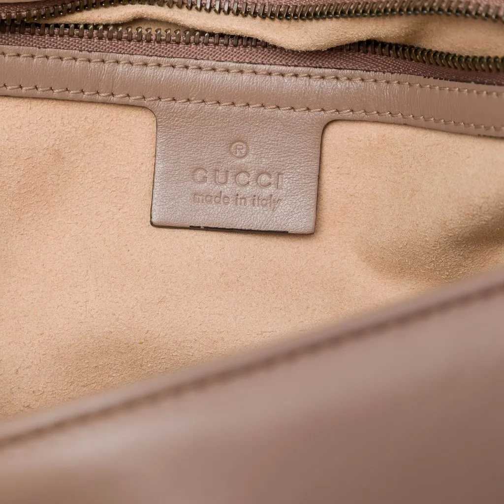 Gucci Large GG Marmont Matelasse Calfskin Shoulder Bag Brown Leather Very good - Box View
