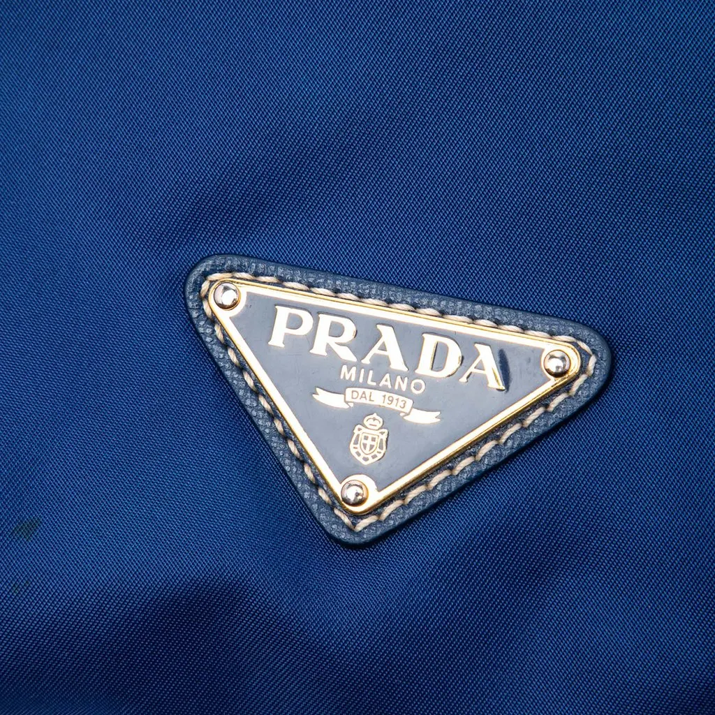 Prada Tessuto Zip Top Convertible Tote Blue Very good - Box View