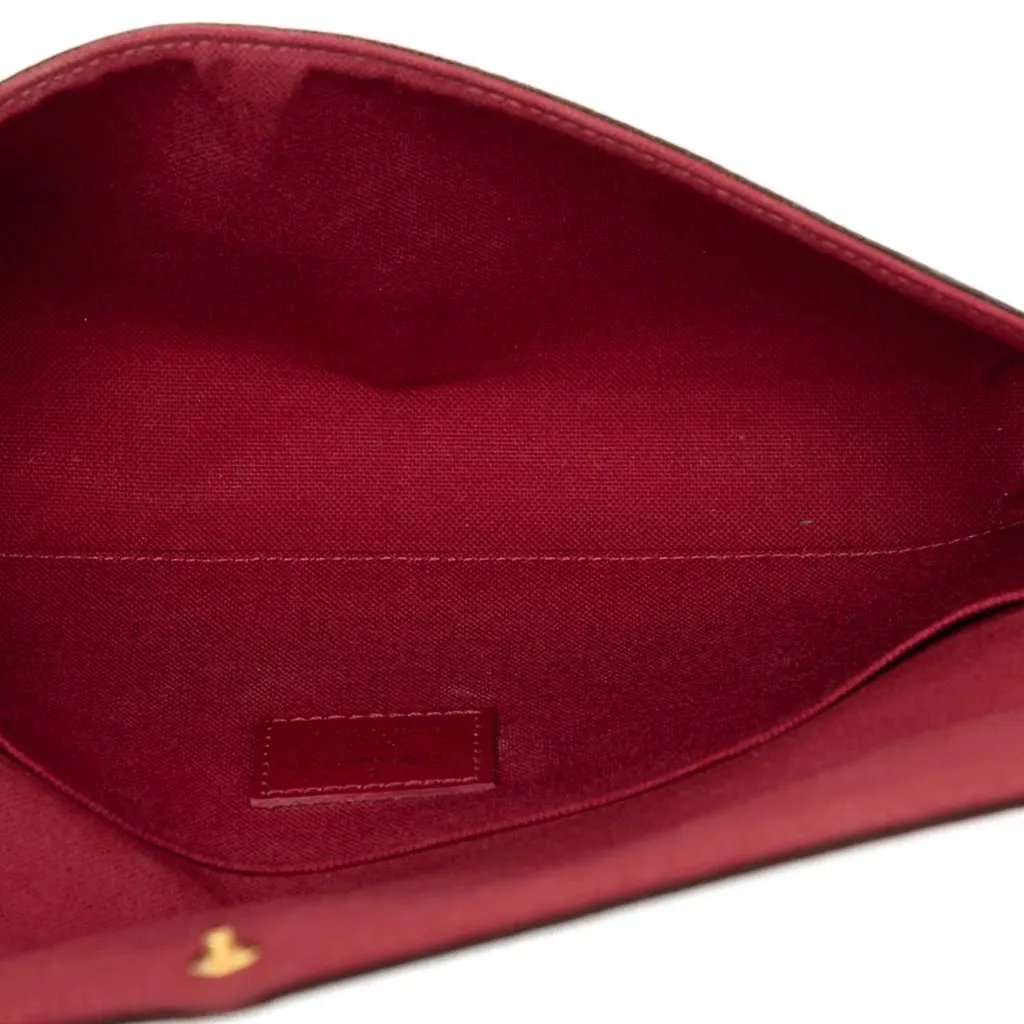 Louis Vuitton Monogram Pochette Felicie Brown Good - Model View