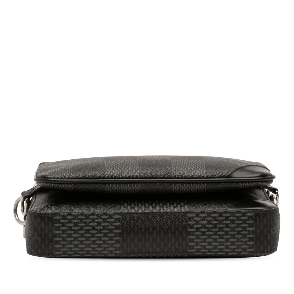 Louis Vuitton Damier Graphite 3D Trio Messenger Bag Black Good - Inside View
