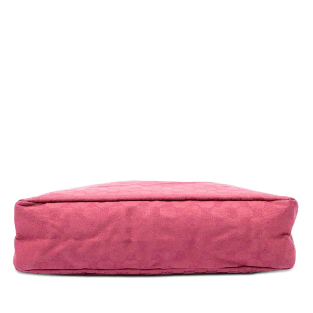 Gucci GG Canvas Horsebit Hobo Pink Very good - Inside View