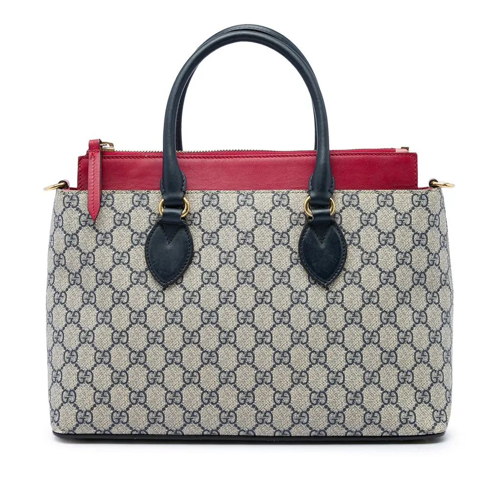 Gucci GG Supreme Linea A Satchel Beige Very good - Front View