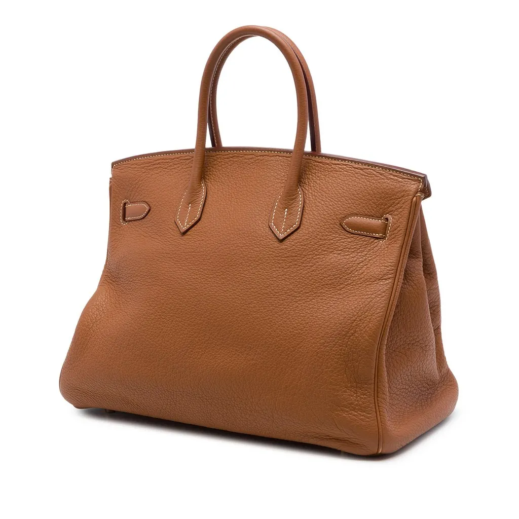 Hermès Togo Birkin Retourne 35 Brown Leather Very good - Back View