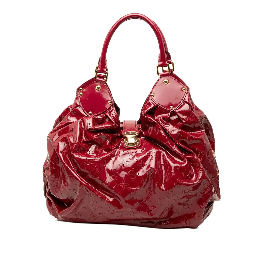 Louis Vuitton Monogram Vernis Mahina Surya L Red Leather Very good - Front View
