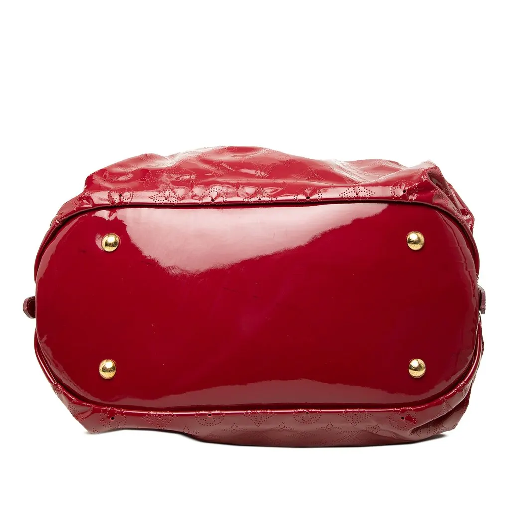 Louis Vuitton Monogram Vernis Mahina Surya L Red Leather Very good - Inside View