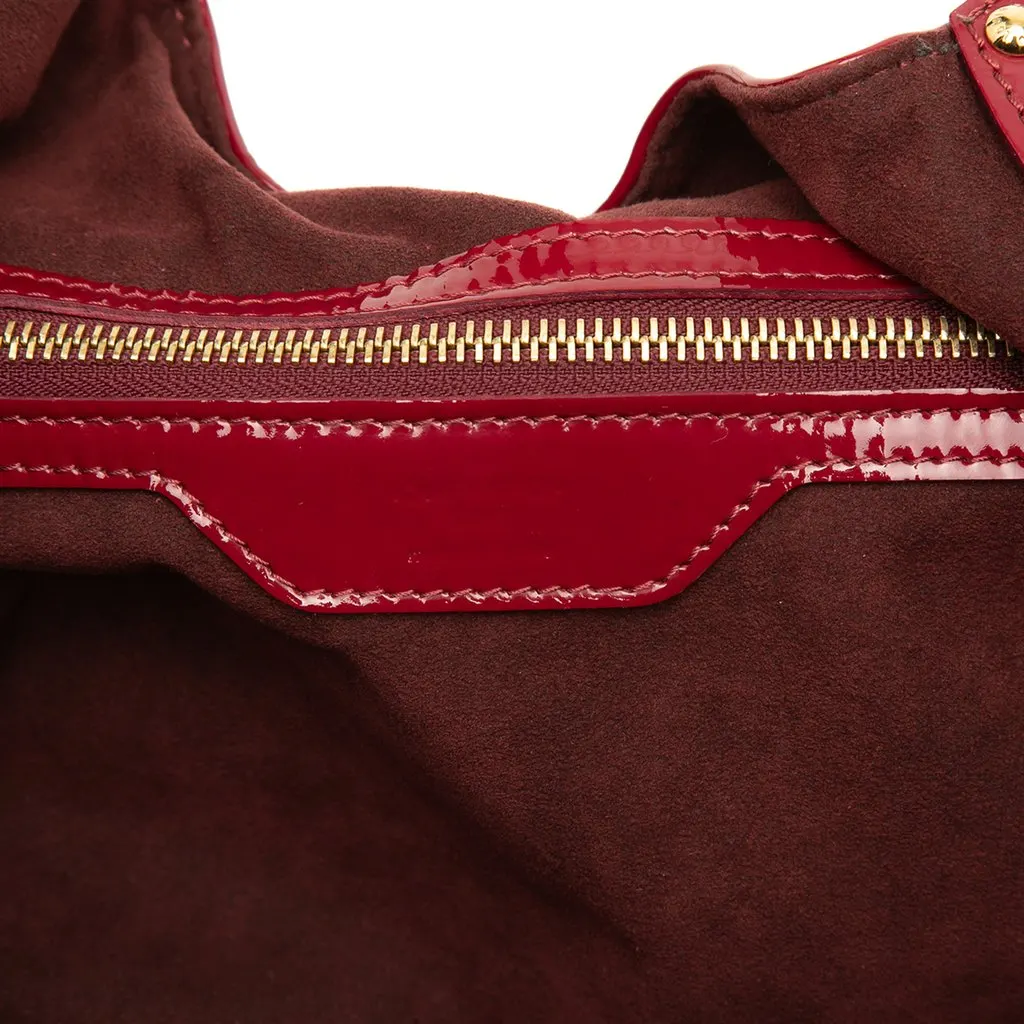 Louis Vuitton Monogram Vernis Mahina Surya L Red Leather Very good - Box View