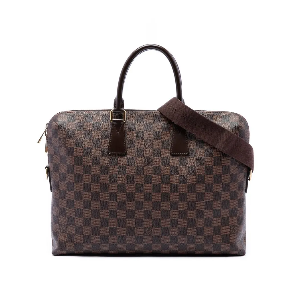 Louis Vuitton Damier Ebene Porte Documents Jour Brown Canvas Very good - Front View