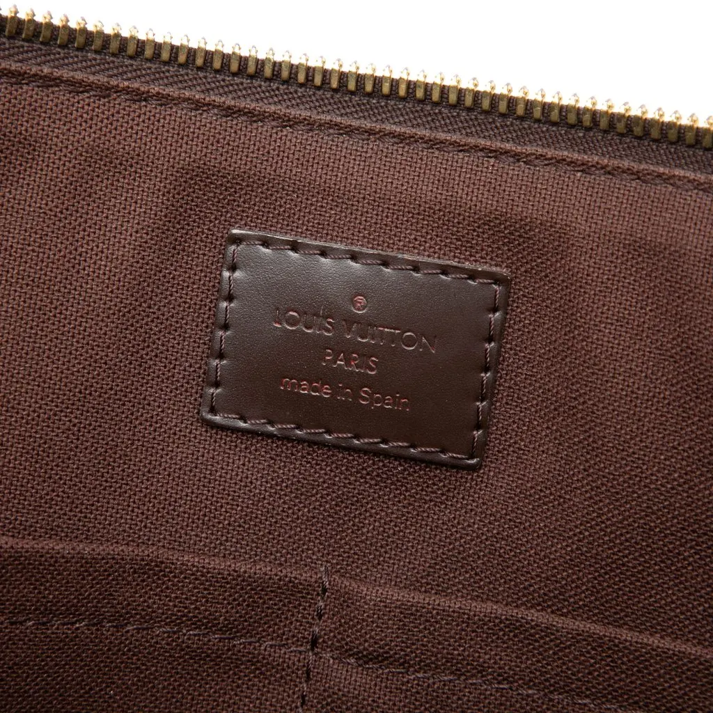 Louis Vuitton Damier Ebene Porte Documents Jour Brown Canvas Very good - Box View