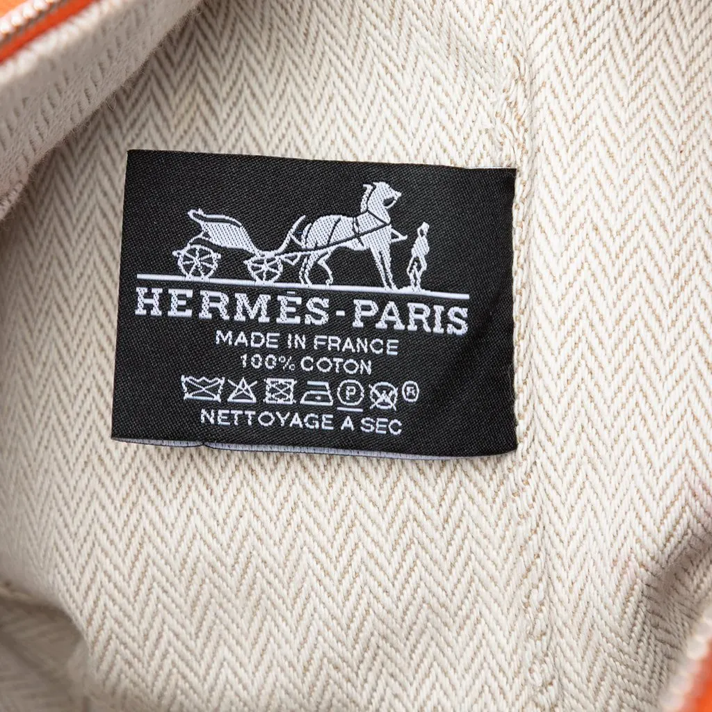Hermès Small Toile Bride A Brac Case Orange Very good - Box View