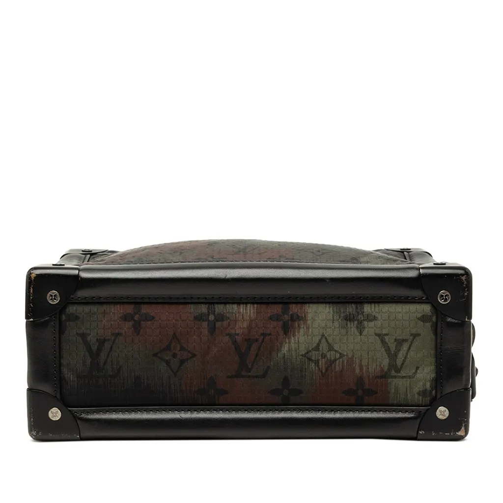 Louis Vuitton Monogram Camouflage Nylon Soft Trunk Green Very good - Inside View