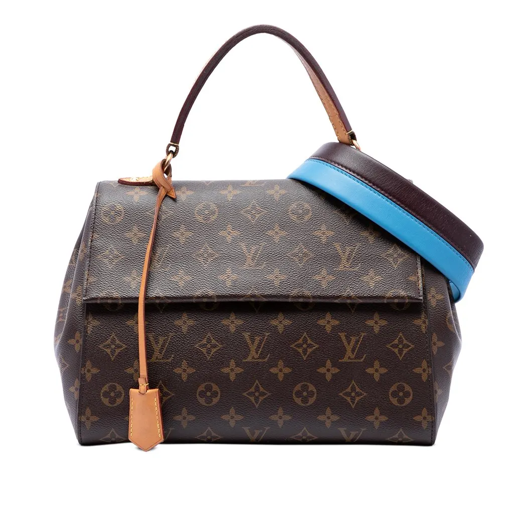 Louis Vuitton Monogram Cluny MM Brown Canvas Good - Front View