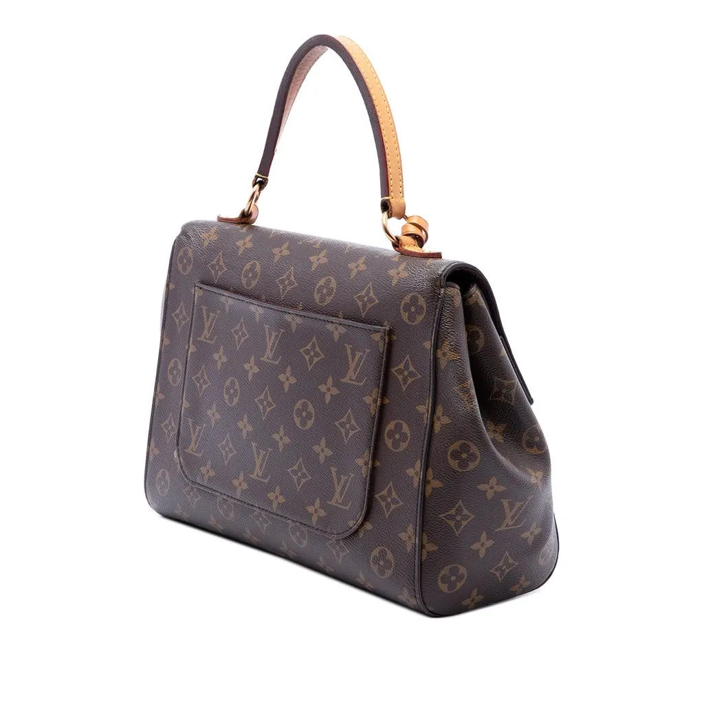 Louis Vuitton Monogram Cluny MM Brown Canvas Good - Back View