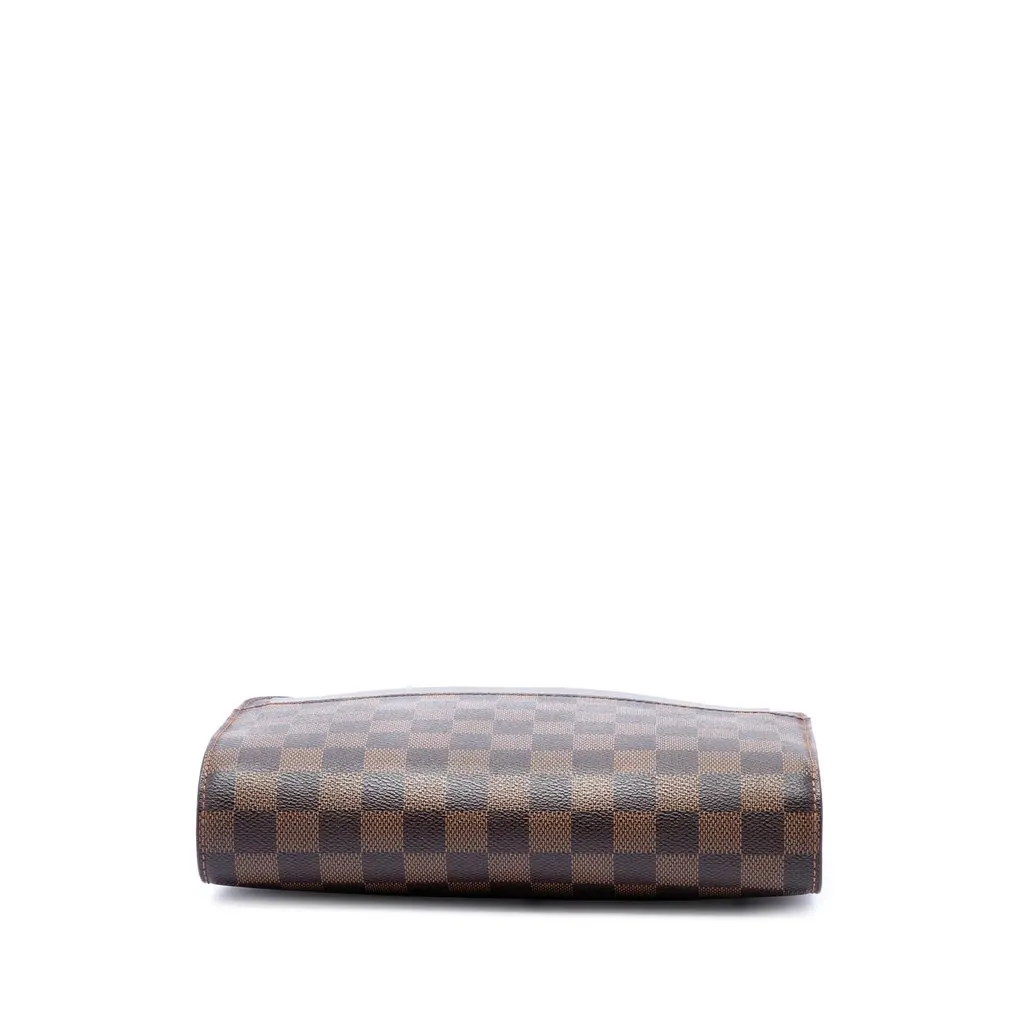 Louis Vuitton Damier Ebene Saint Louis Pochette Brown Canvas Good - Inside View