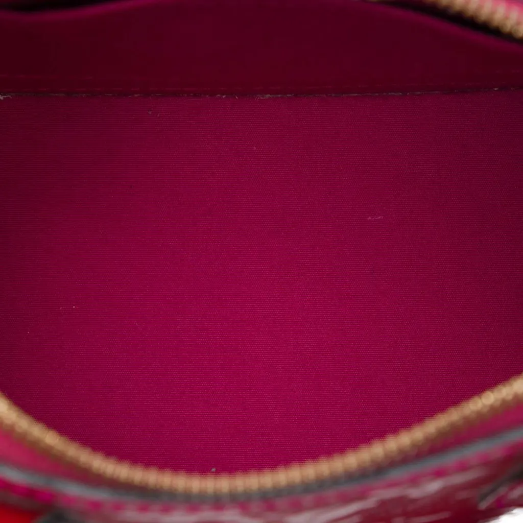 Louis Vuitton Monogram Vernis Alma BB Red Leather Very good - Model View