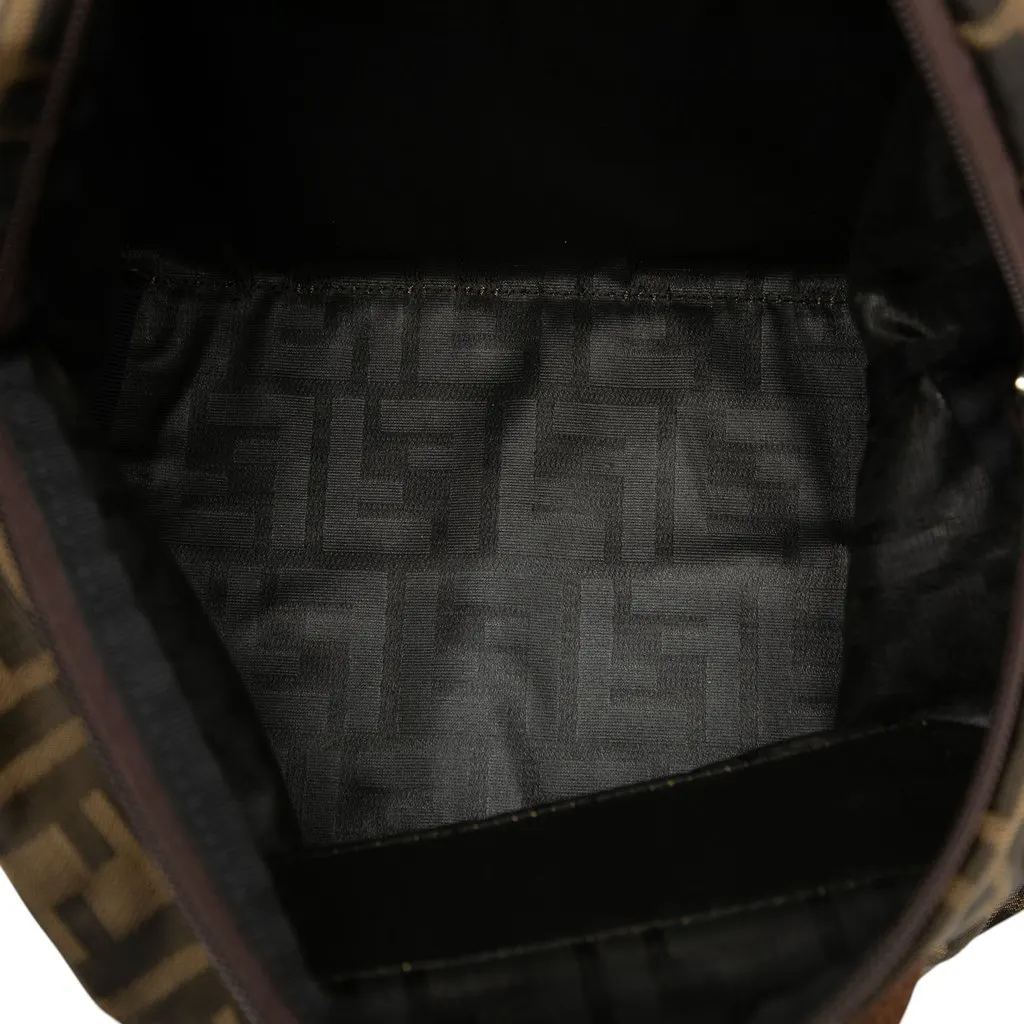 Fendi Zucca Canvas Handbag Brown Very good - Model View