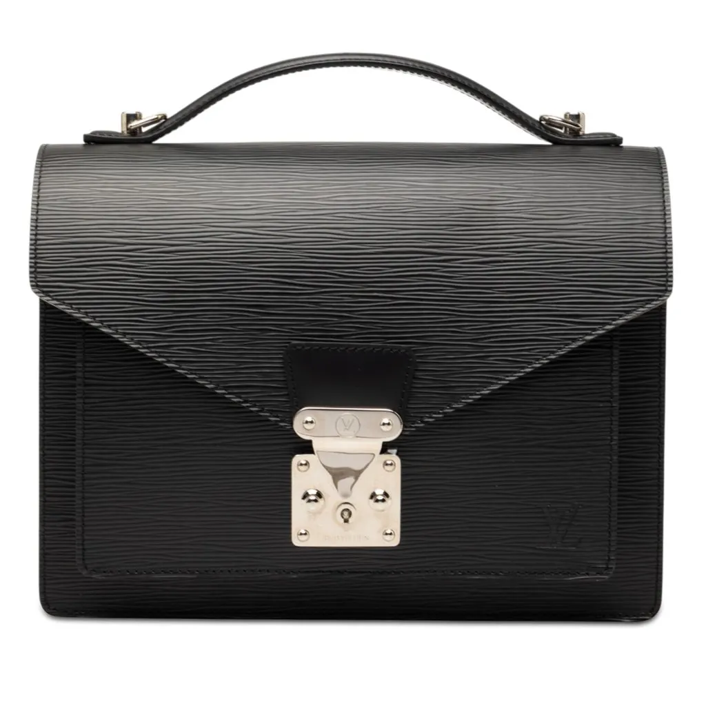 Louis Vuitton Epi Monceau 28 Black Leather Very good - Front View