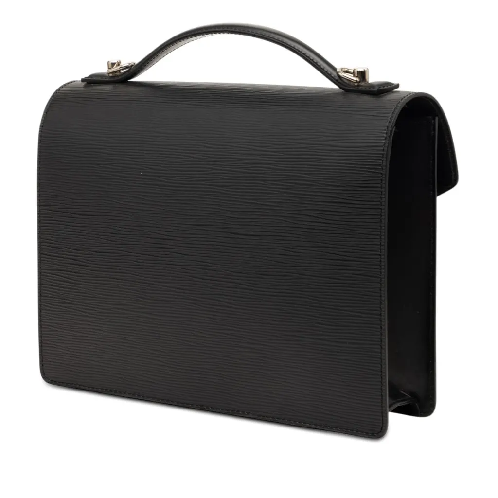 Louis Vuitton Epi Monceau 28 Black Leather Very good - Back View