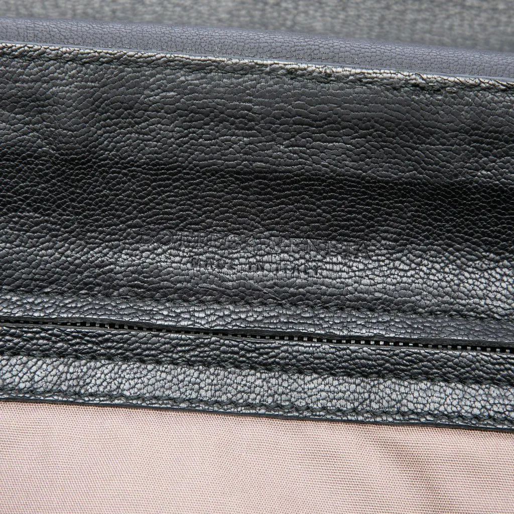 Bottega Veneta Intrecciato Trimmed Nappa Business Bag Black Leather Very good - Box View