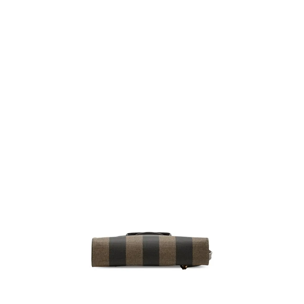 Fendi Mini Pequin Coated Canvas Convertible Backpack Black Very good - Inside View