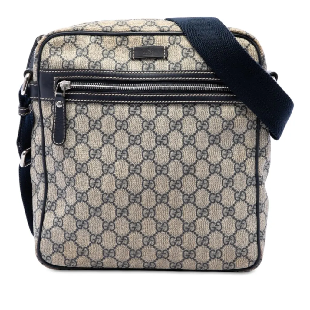 Gucci GG Supreme Crossbody Beige Very good - Front View