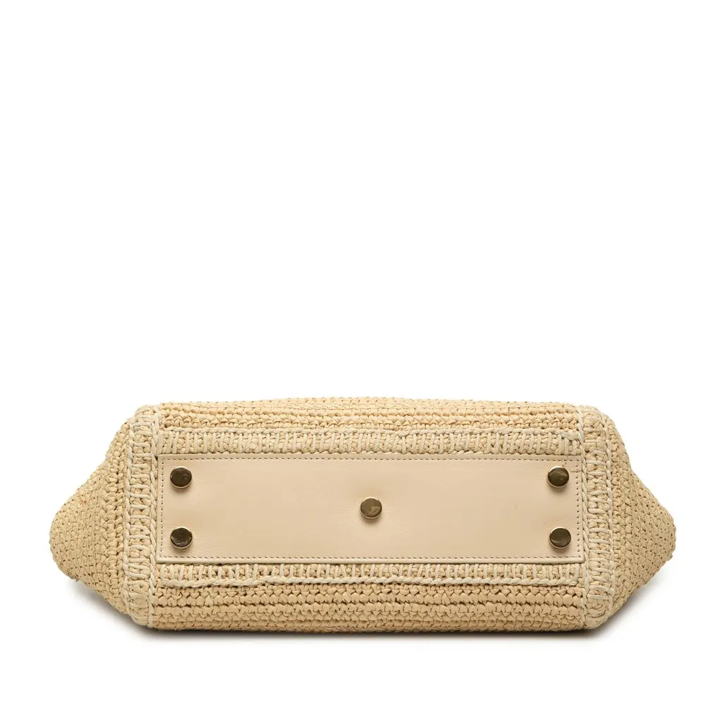 Saint Laurent Baby Raffia Monogram Downtown Cabas Beige Very good - Inside View