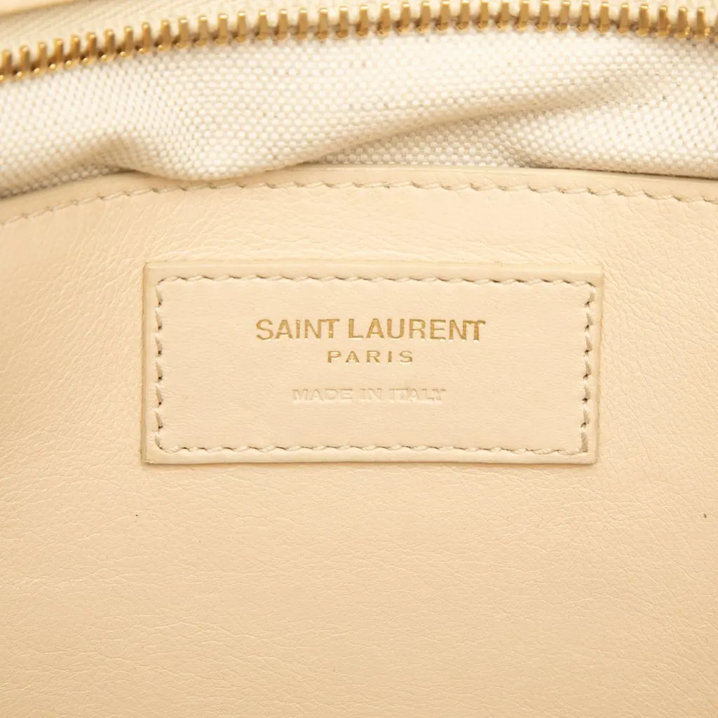 Saint Laurent Baby Raffia Monogram Downtown Cabas Beige Very good - Box View