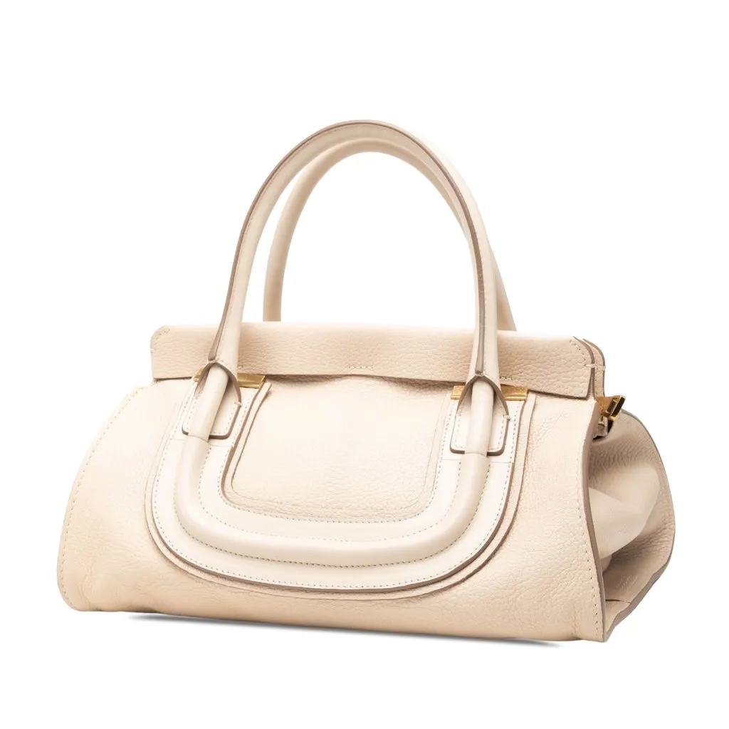 Chloé Medium Leather Everston Satchel Brown Leather Very good - Back View