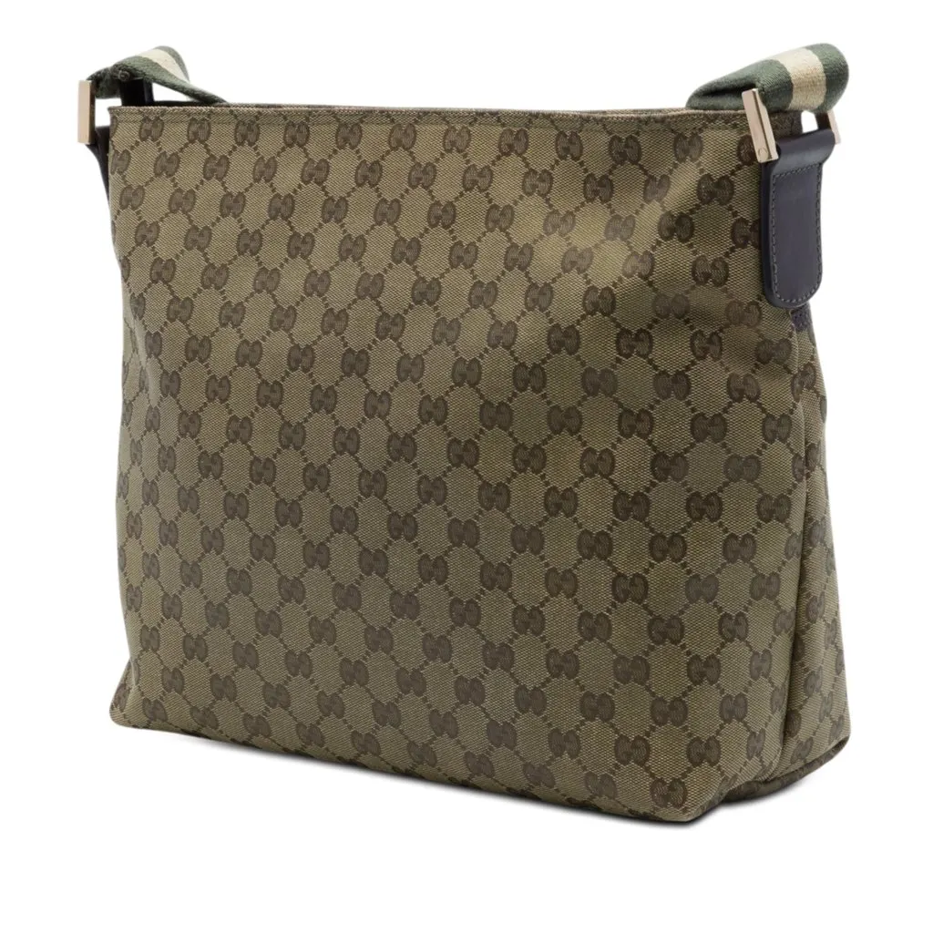 Gucci GG Canvas Web Crossbody Beige Very good - Back View