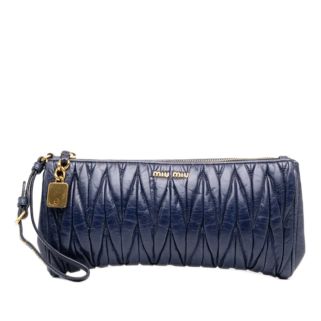 Miu Miu Matelasse Nappa Clutch