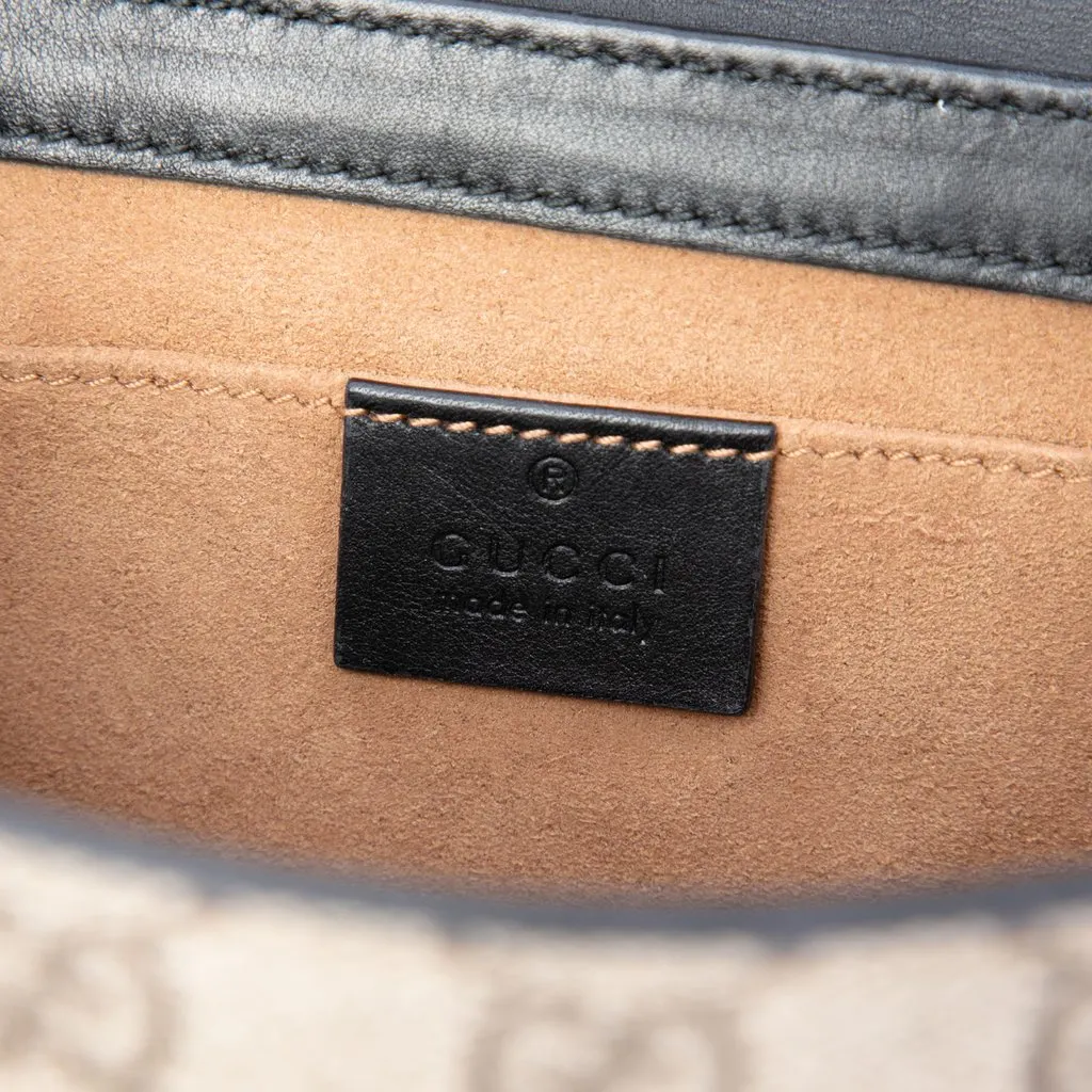Gucci Small GG Supreme Padlock Crossbody Beige Canvas Very good - Box View
