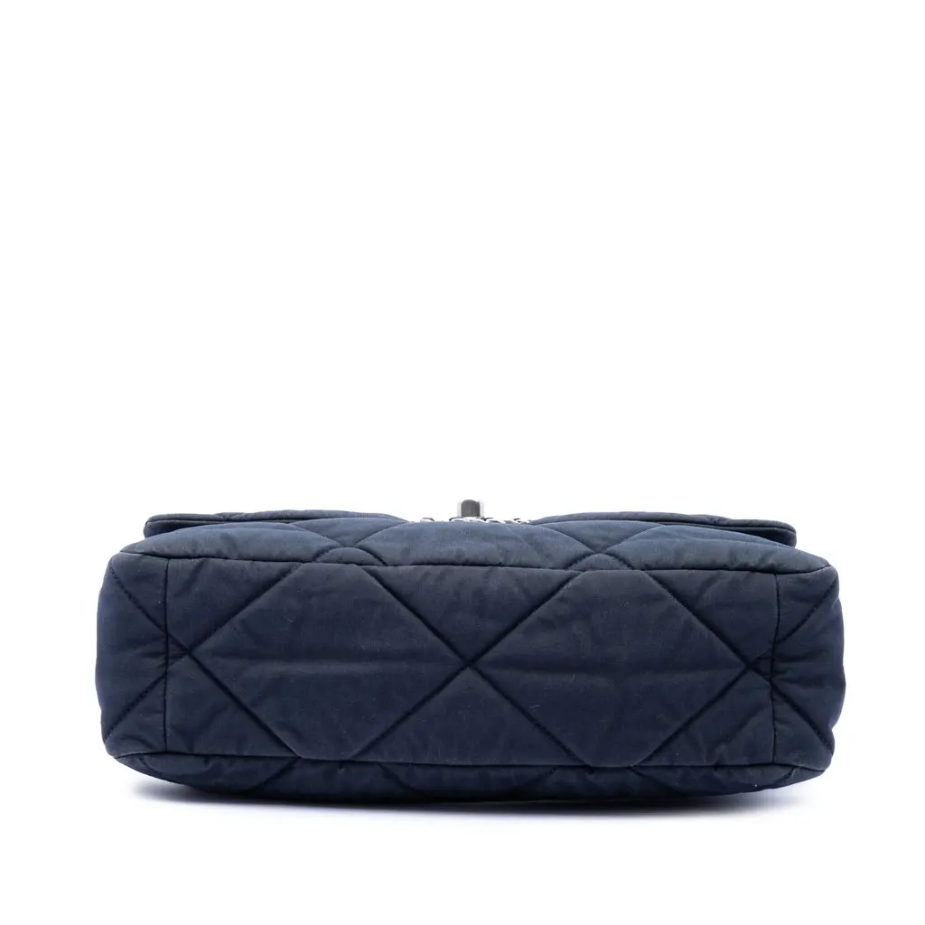 Chanel Large Canvas 19 Flap Blue Very good - Inside View