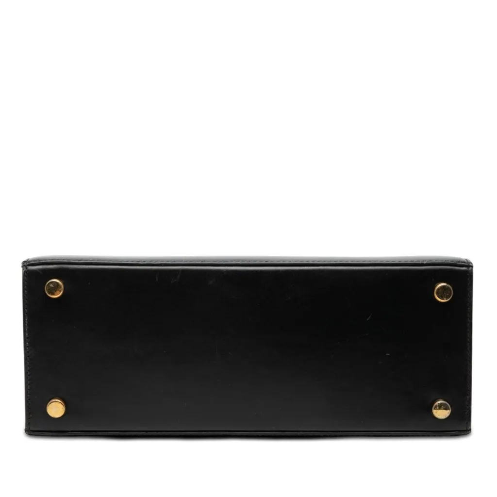 Ferragamo Leather Vara Bow Satchel Black Leather Very good - Inside View