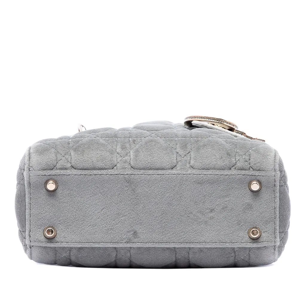 Dior Mini Velvet Cannage Lady Dior MultiColor Very good - Inside View
