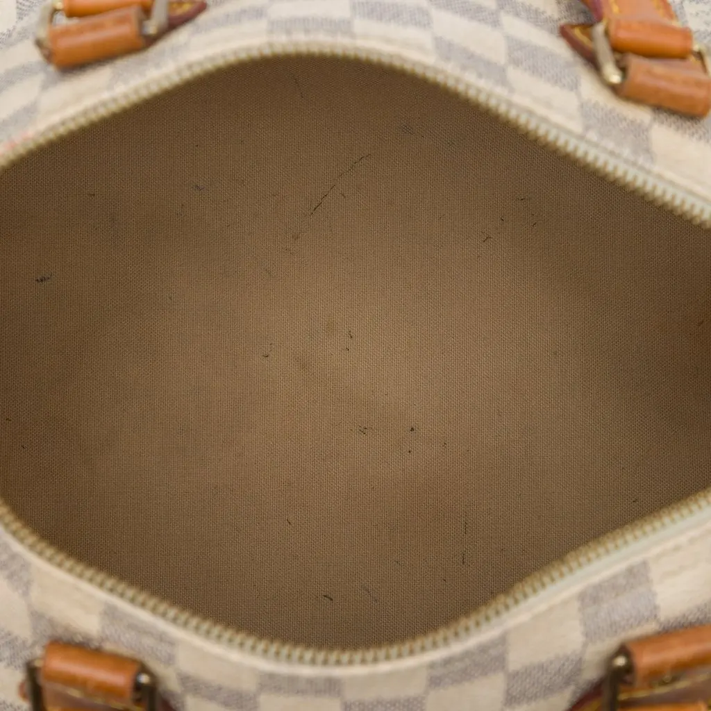 Louis Vuitton Damier Azur Speedy 30 White Canvas Very good - Model View