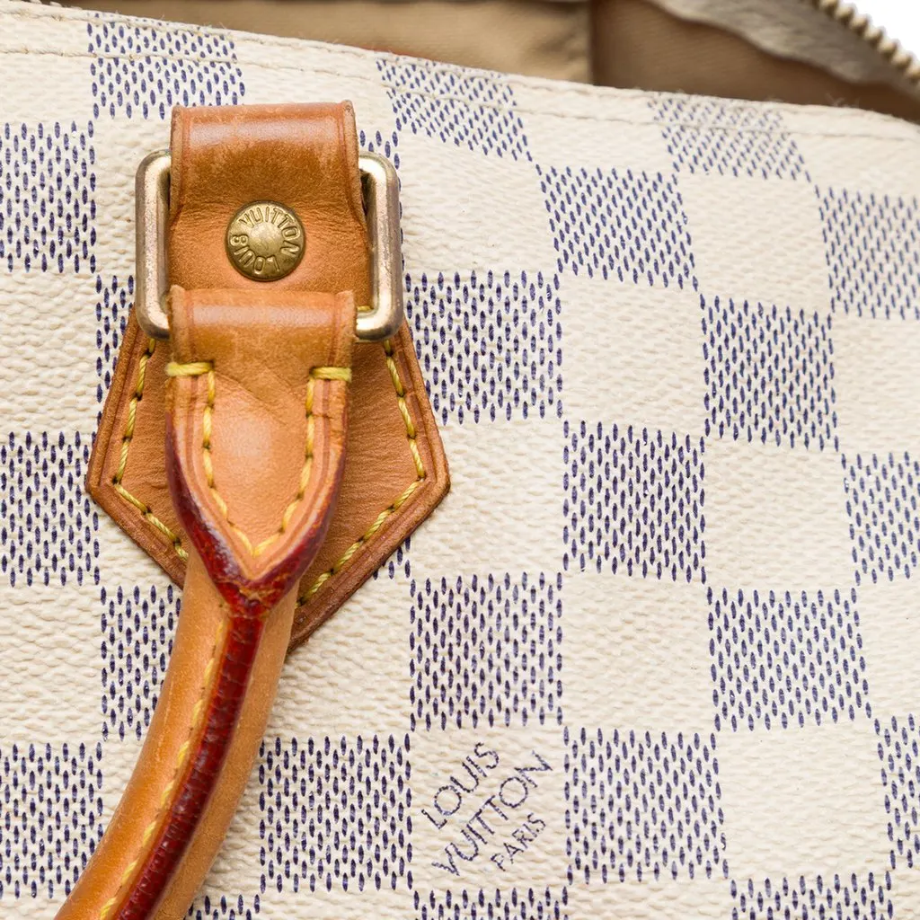 Louis Vuitton Damier Azur Speedy 30 White Canvas Very good - Box View