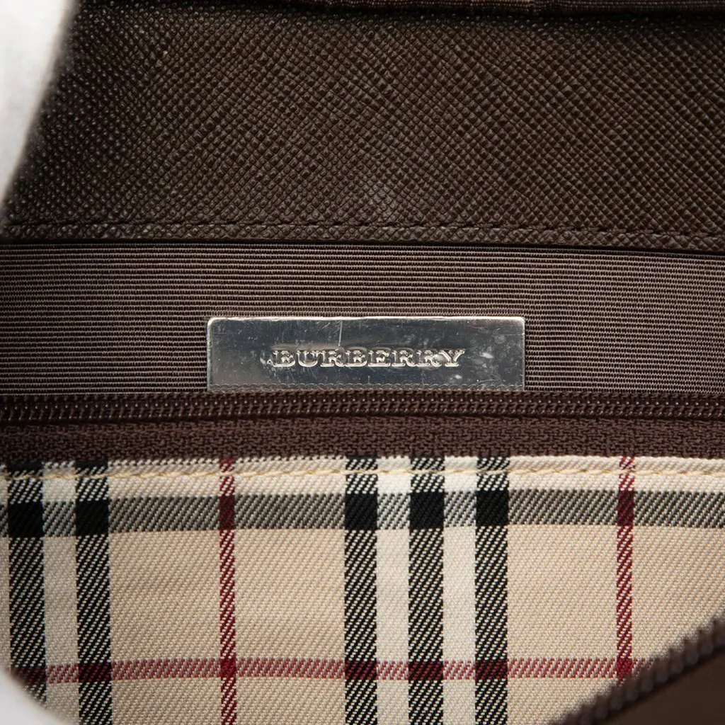 Burberry Leather Tote Brown Leather Good - Box View