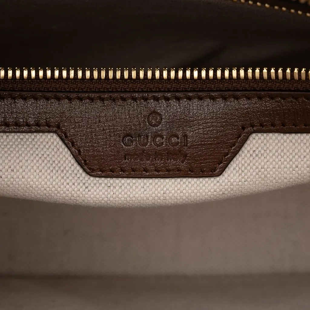 Gucci GG Supreme Interlocking G Laptop Bag Beige Canvas Very good - Box View