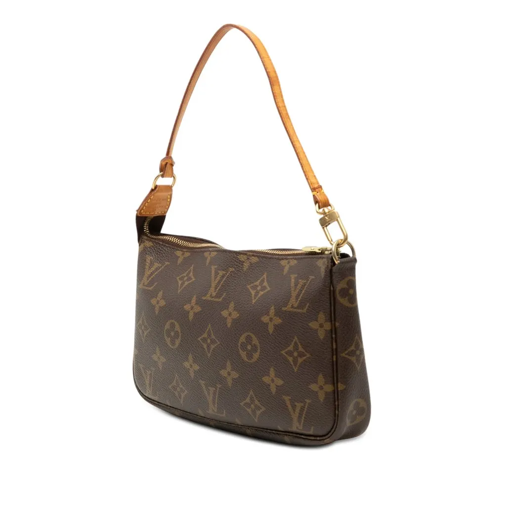 Louis Vuitton Monogram Pochette Accessoires Brown Very good - Back View