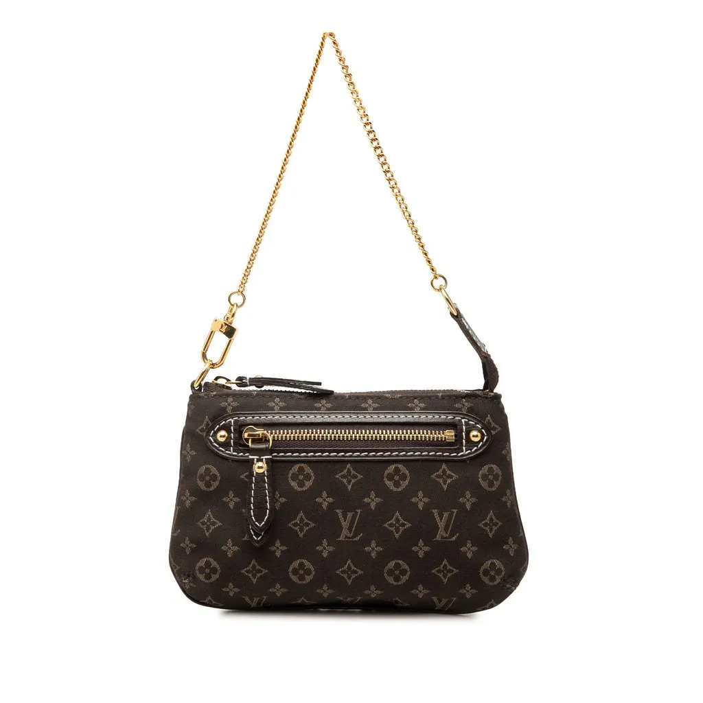 Louis Vuitton Monogram Idylle Mini Pochette Accessoires Brown Canvas Good - Front View