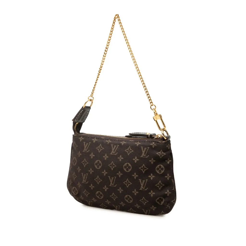 Louis Vuitton Monogram Idylle Mini Pochette Accessoires Brown Canvas Good - Back View