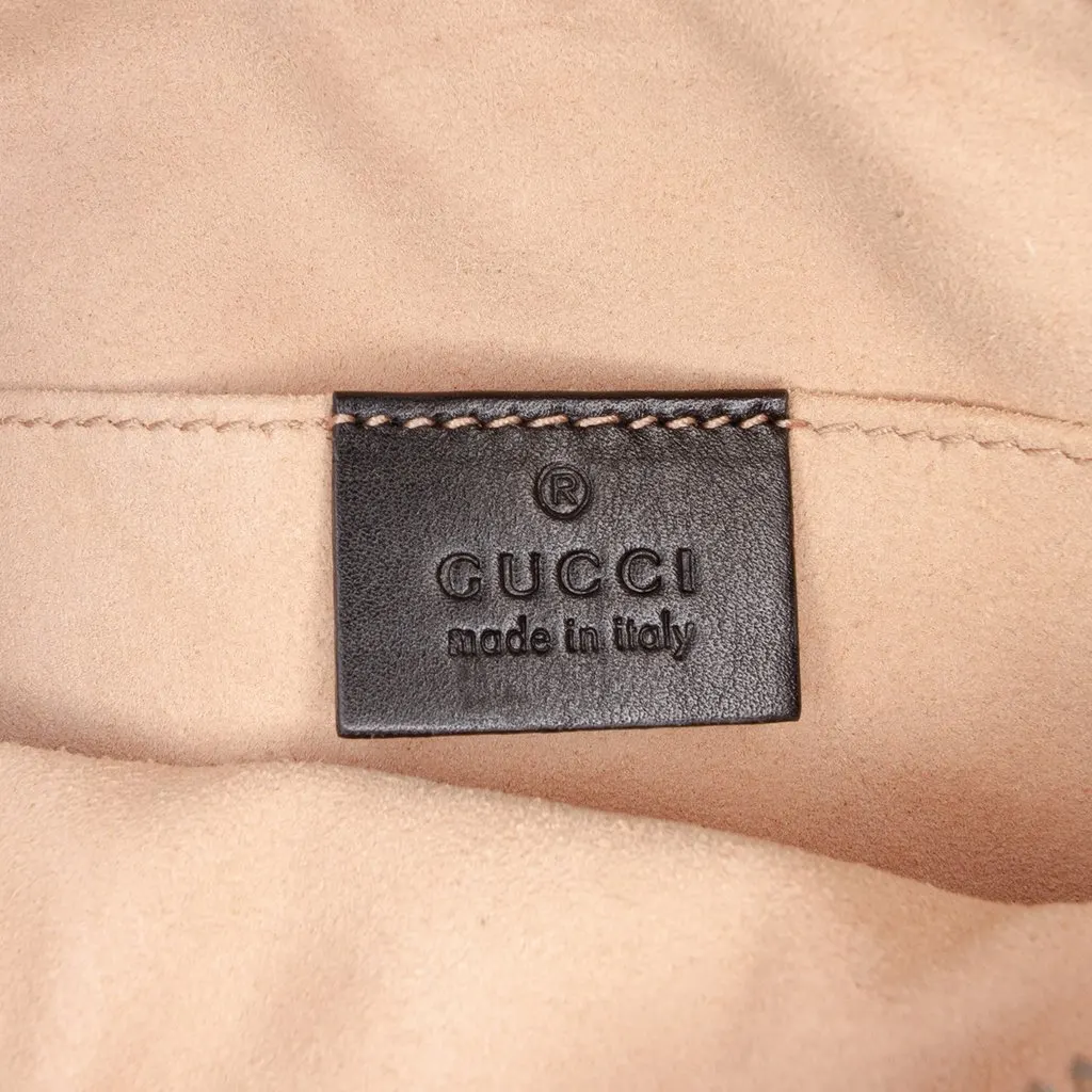 Gucci GG Marmont Matelasse Calfskin Belt Bag Black Leather Very good - Box View