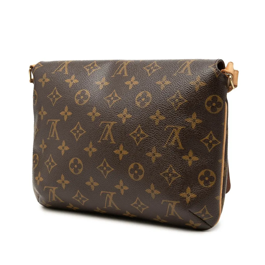Louis Vuitton Monogram Musette Tango Long Strap Brown Canvas Good - Back View
